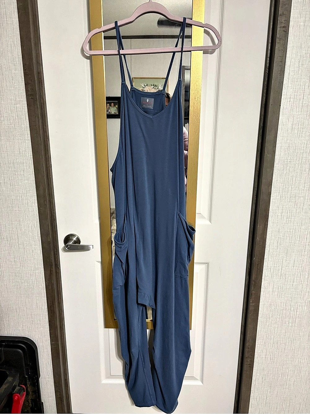 Free Movement jumpsuit Wide Leg in Blue Size Large